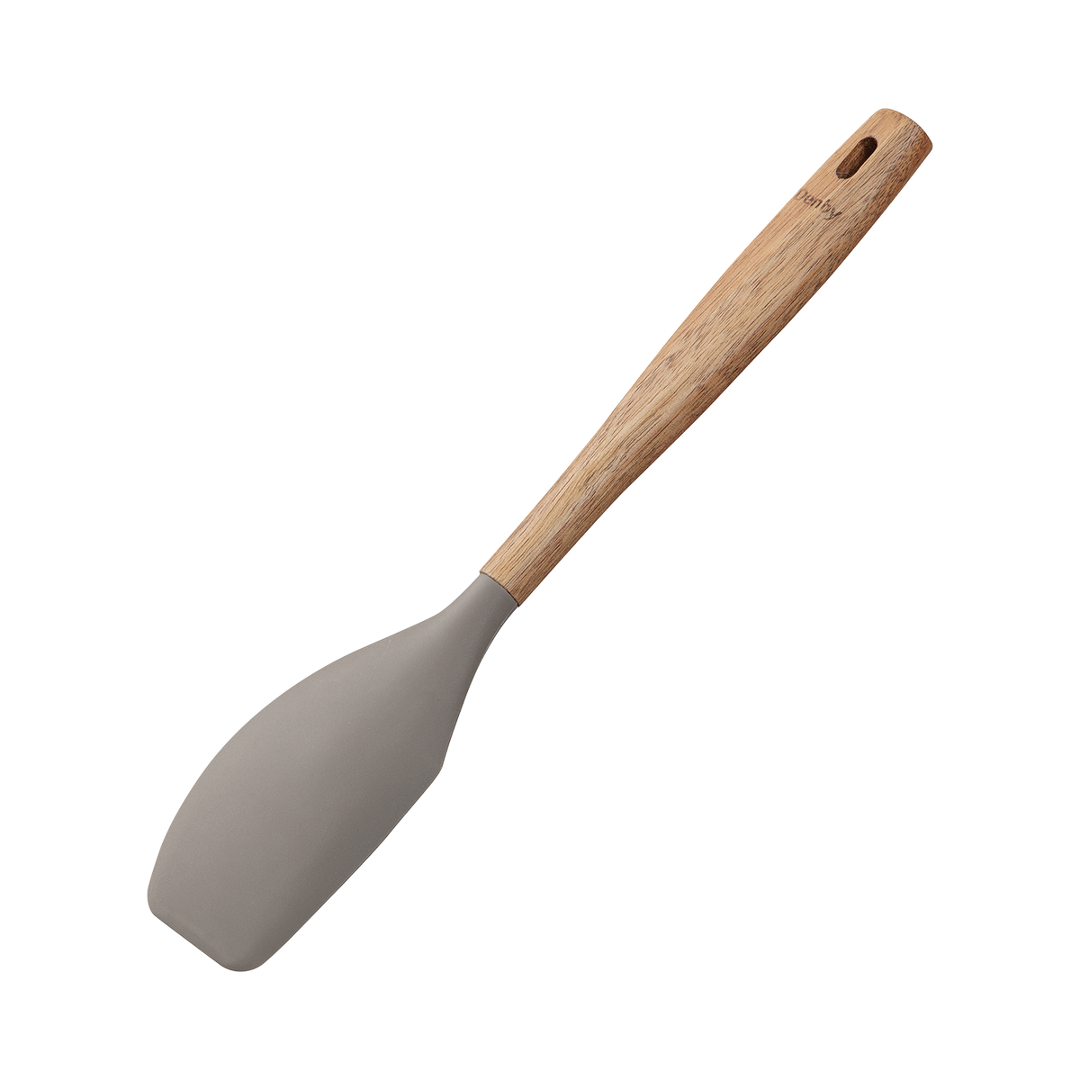 Acacia & Silicone Spatula Grey