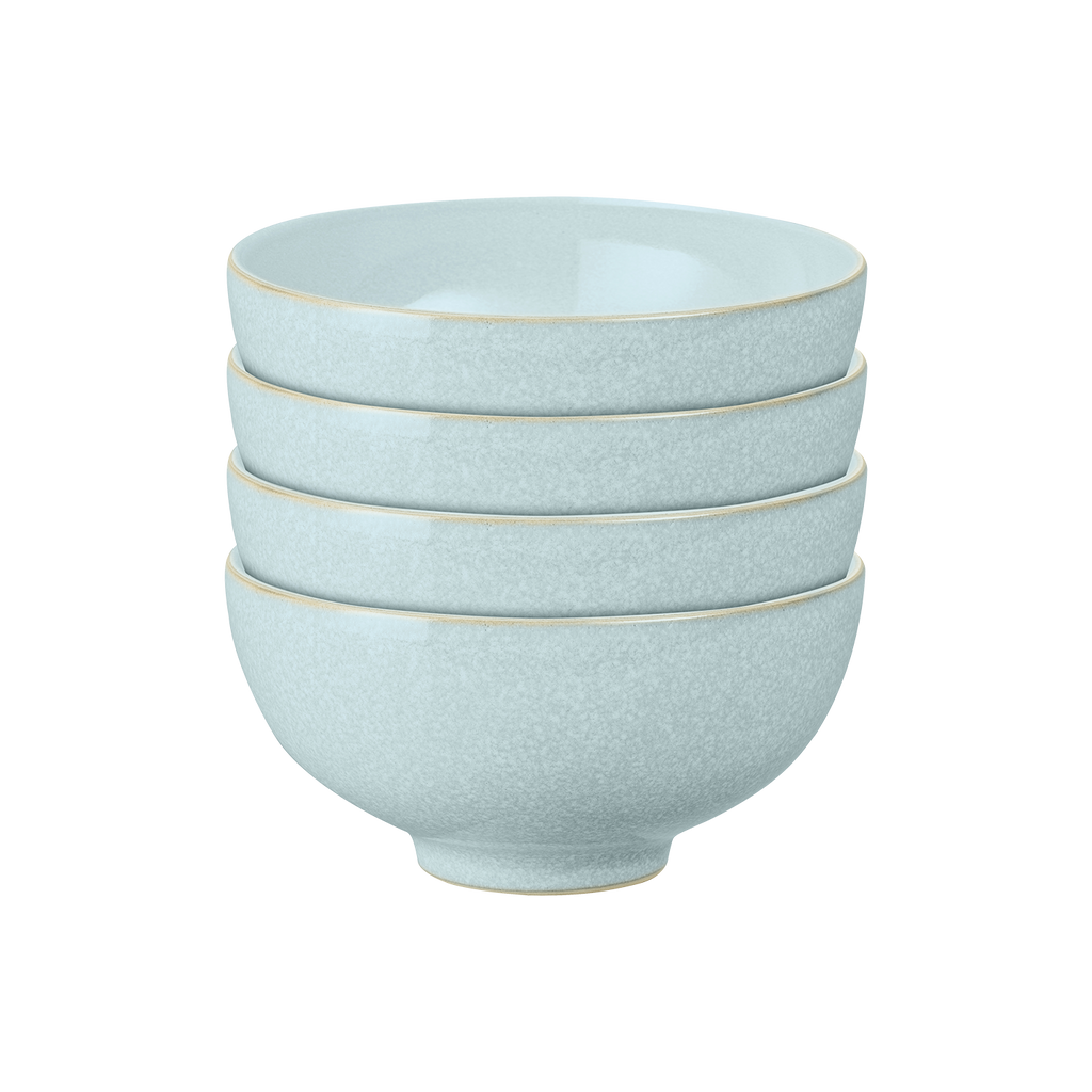 Elements Jade Light Green Rice Bowls - Set Of 4