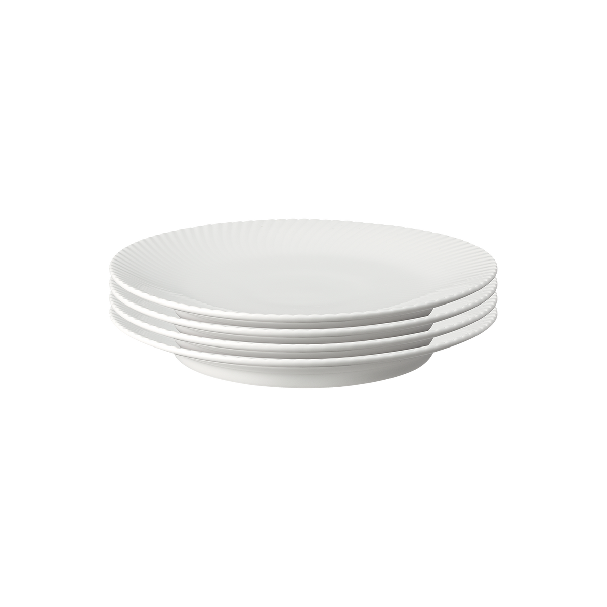 Arc White Medium Plates - Set Of 4