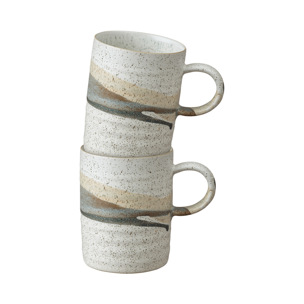 Grain Accent Set Of 2 Mugs