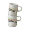 Grain Accent Set Of 2 Mugs
