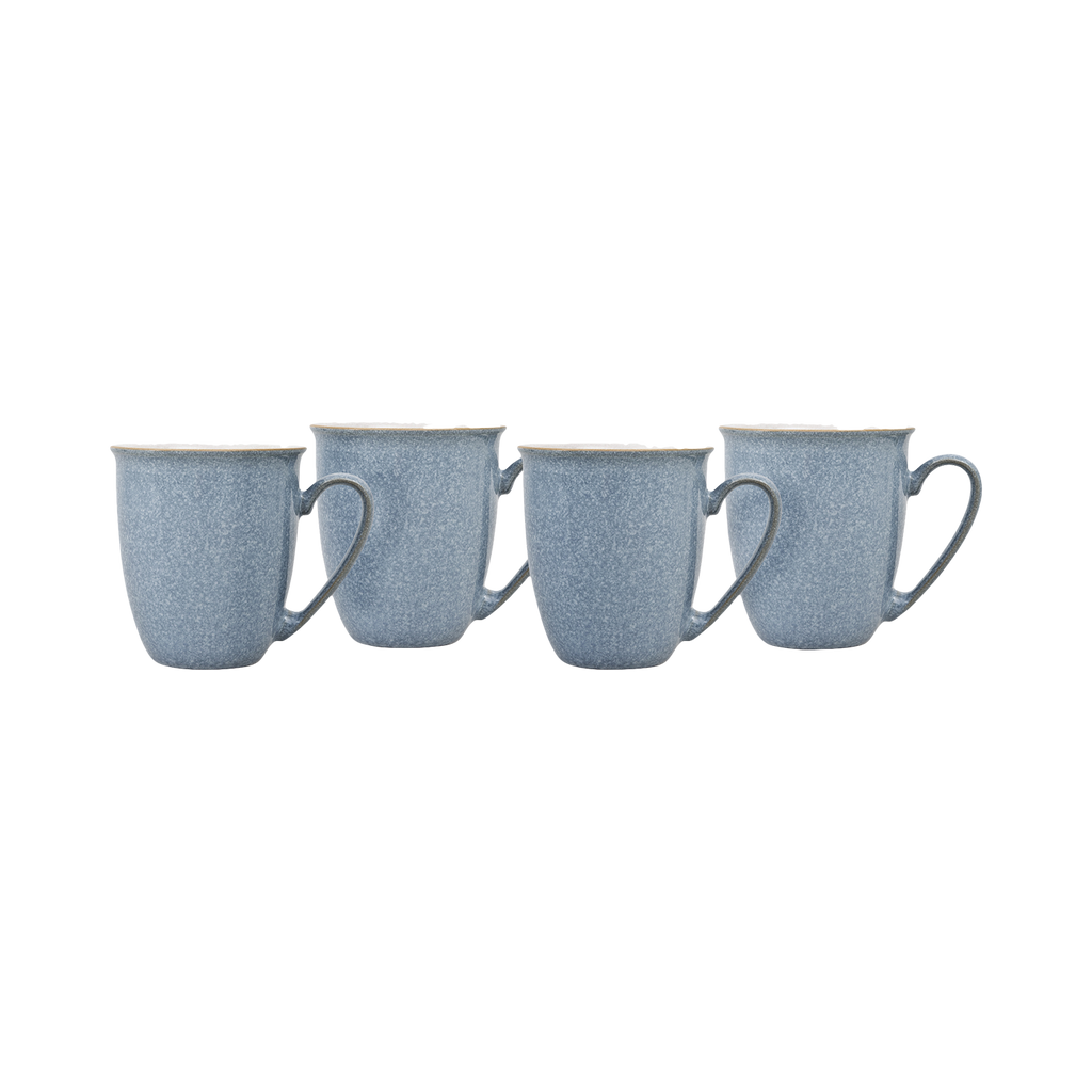 Elements Blue Coffee Beaker/Mugs - Set Of 4