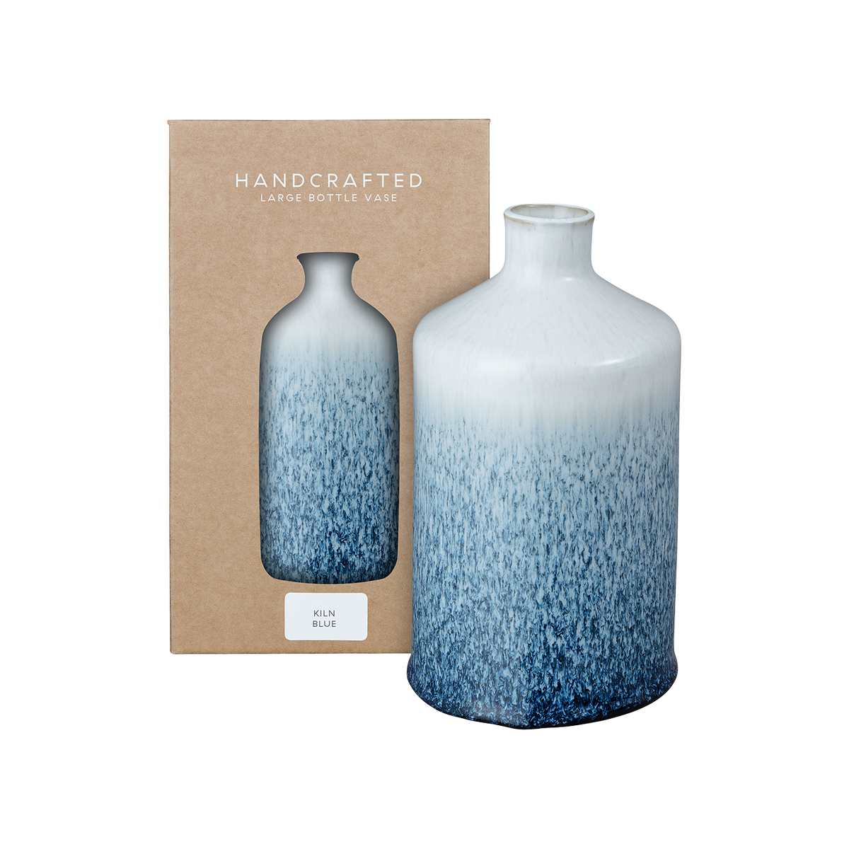 Kiln Blue Large Bottle Vase