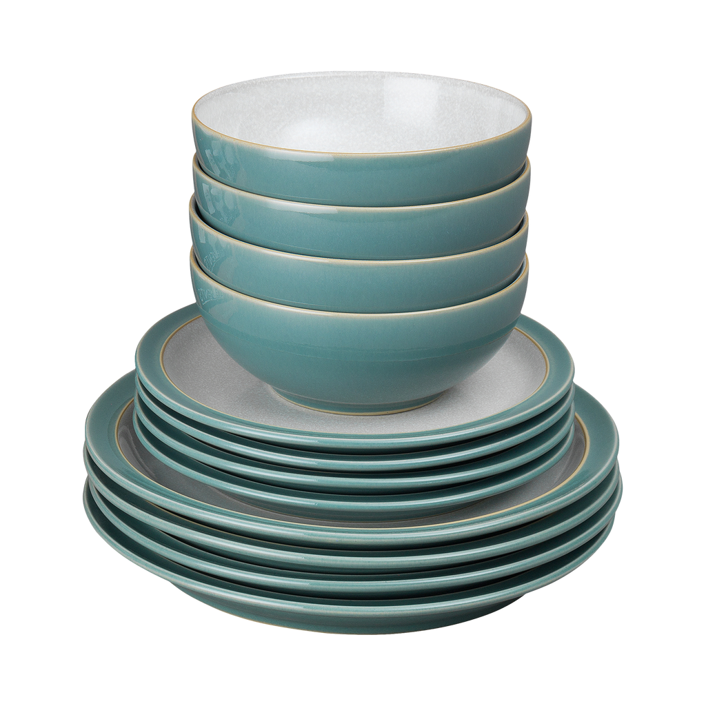 Elements Fern Green 12 Piece Dinner Set