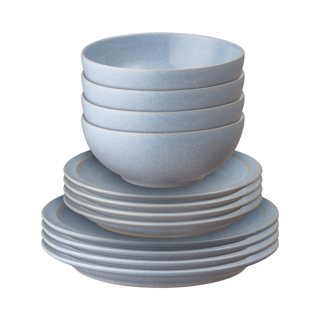 Sky Blue 12 Piece Dinner Set