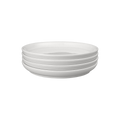 Elements Stone White Coupe Medium Plates - Set Of 4