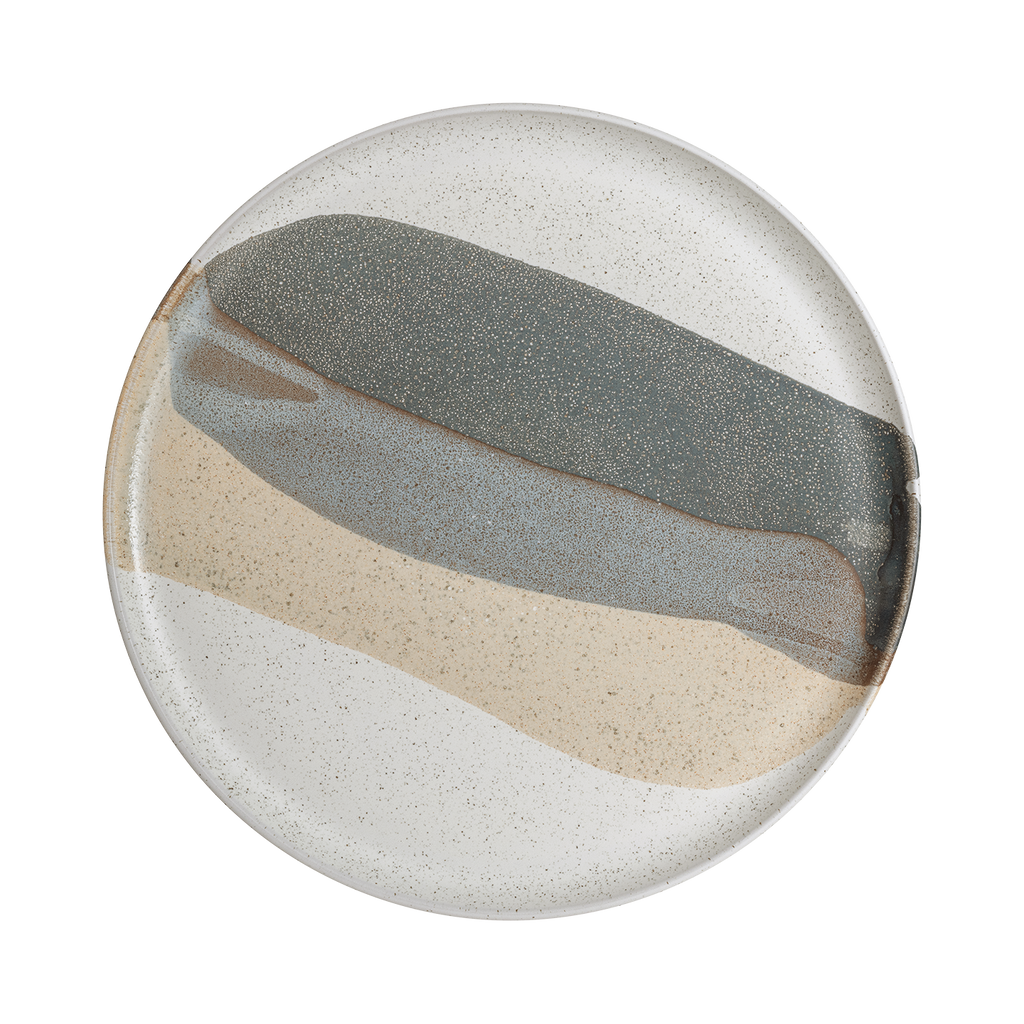 Grain Accent Round Platter
