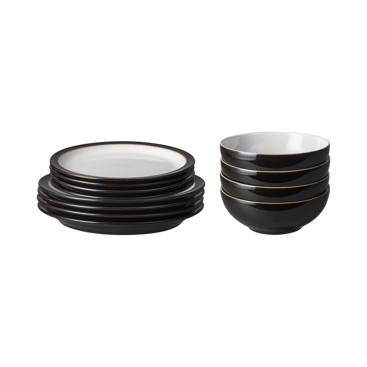 Elements Black 12 Piece Dinner Set