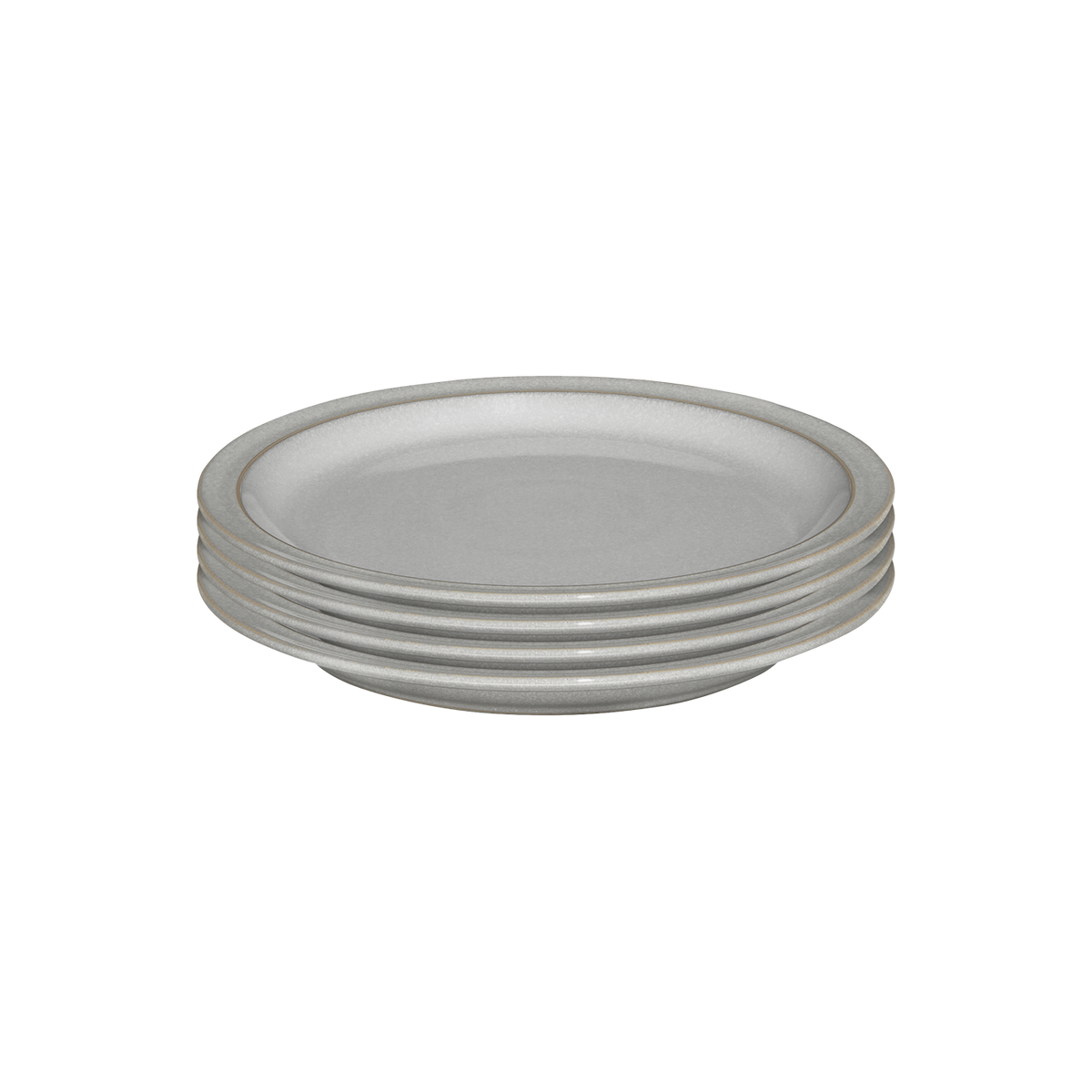Dove Grey Set Of 4 Medium Plates