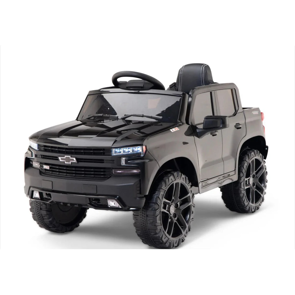 2026 12V Official Chevrolet Silverado Truck Kids Ride On One Seater Electric Car With RC