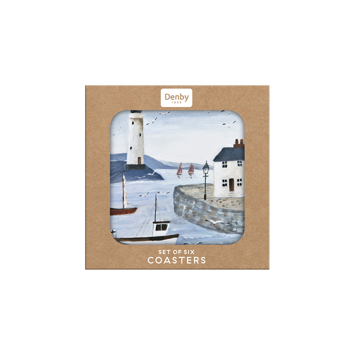 Coastal Lighthouse 6 Pc Coasters