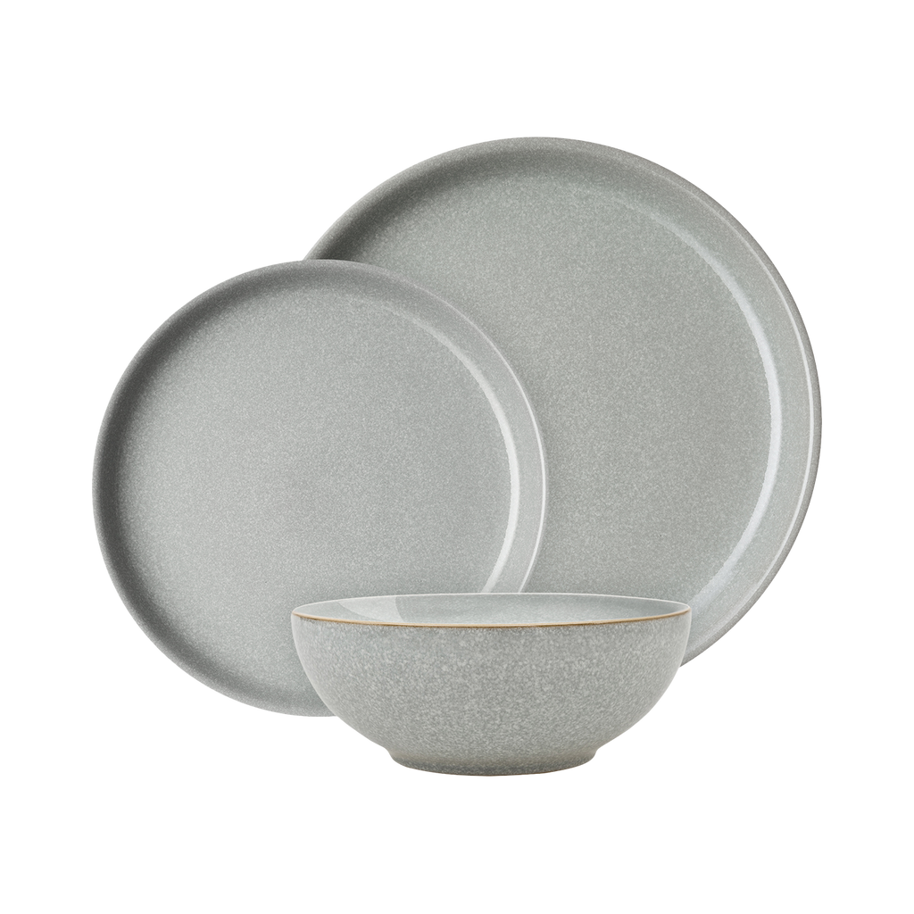 Elements Light Grey Coupe 12 Piece Dinner Set