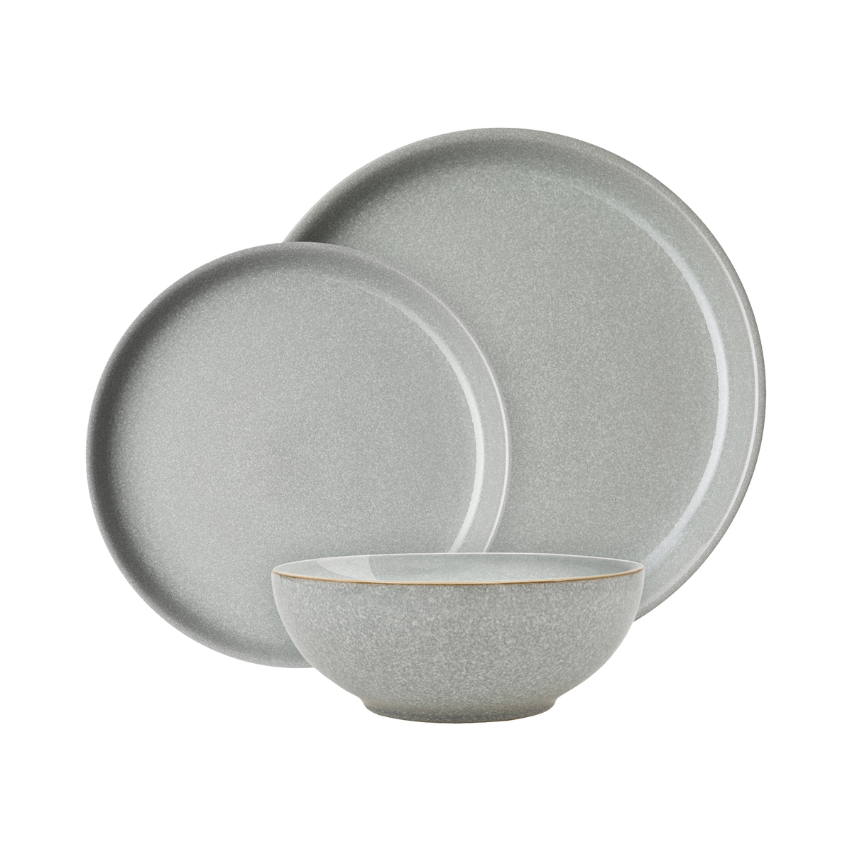 Elements Light Grey Coupe 12 Piece Dinner Set