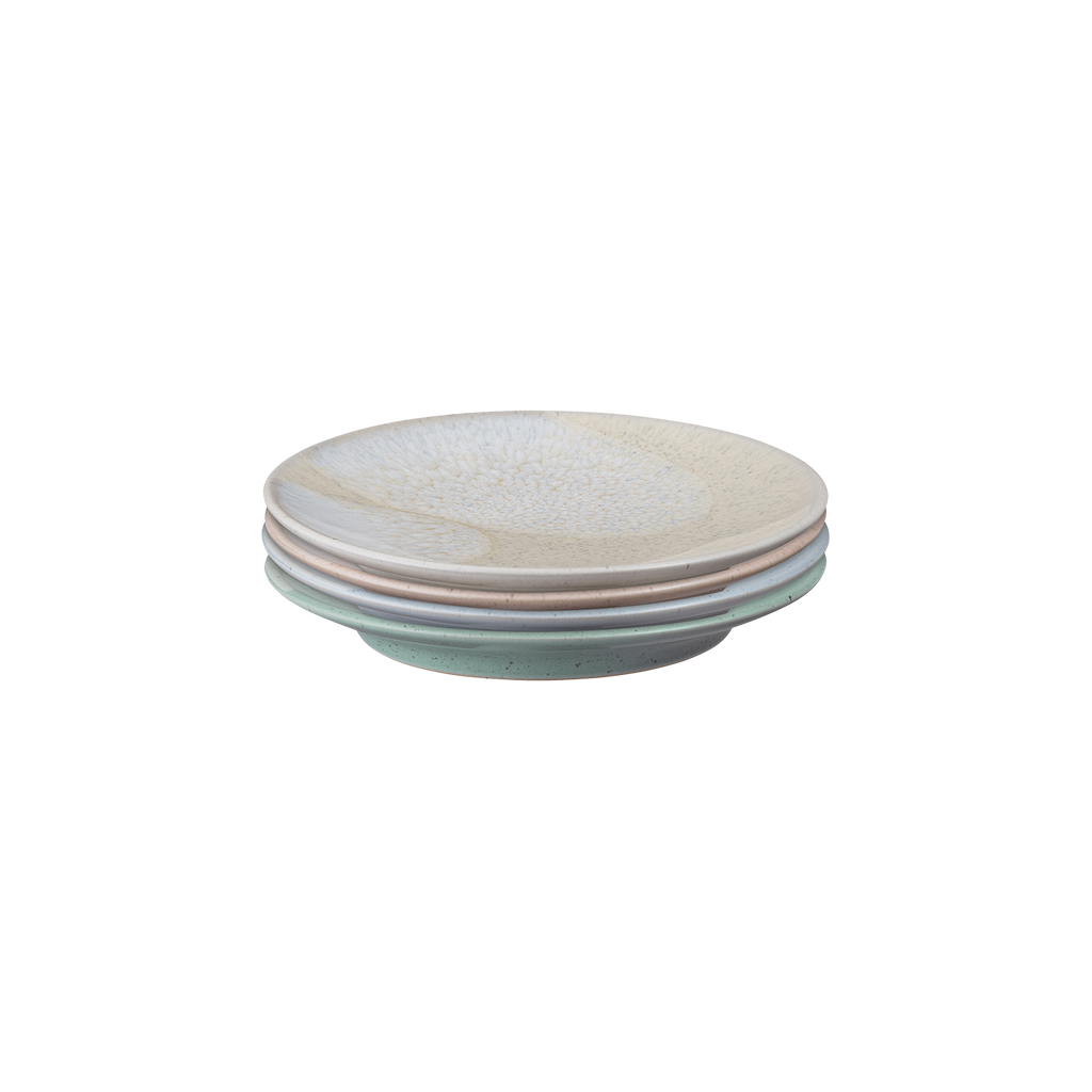 Kiln Pastels Accent Small Plates - Set Of 4