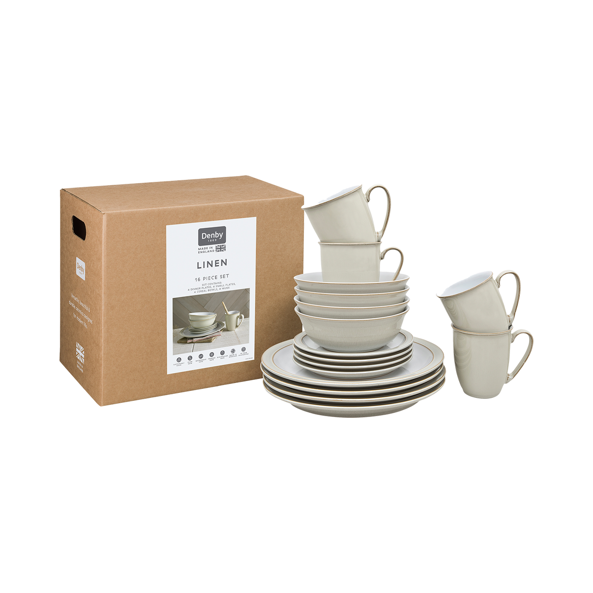 Linen 16 Piece Dinner Set
