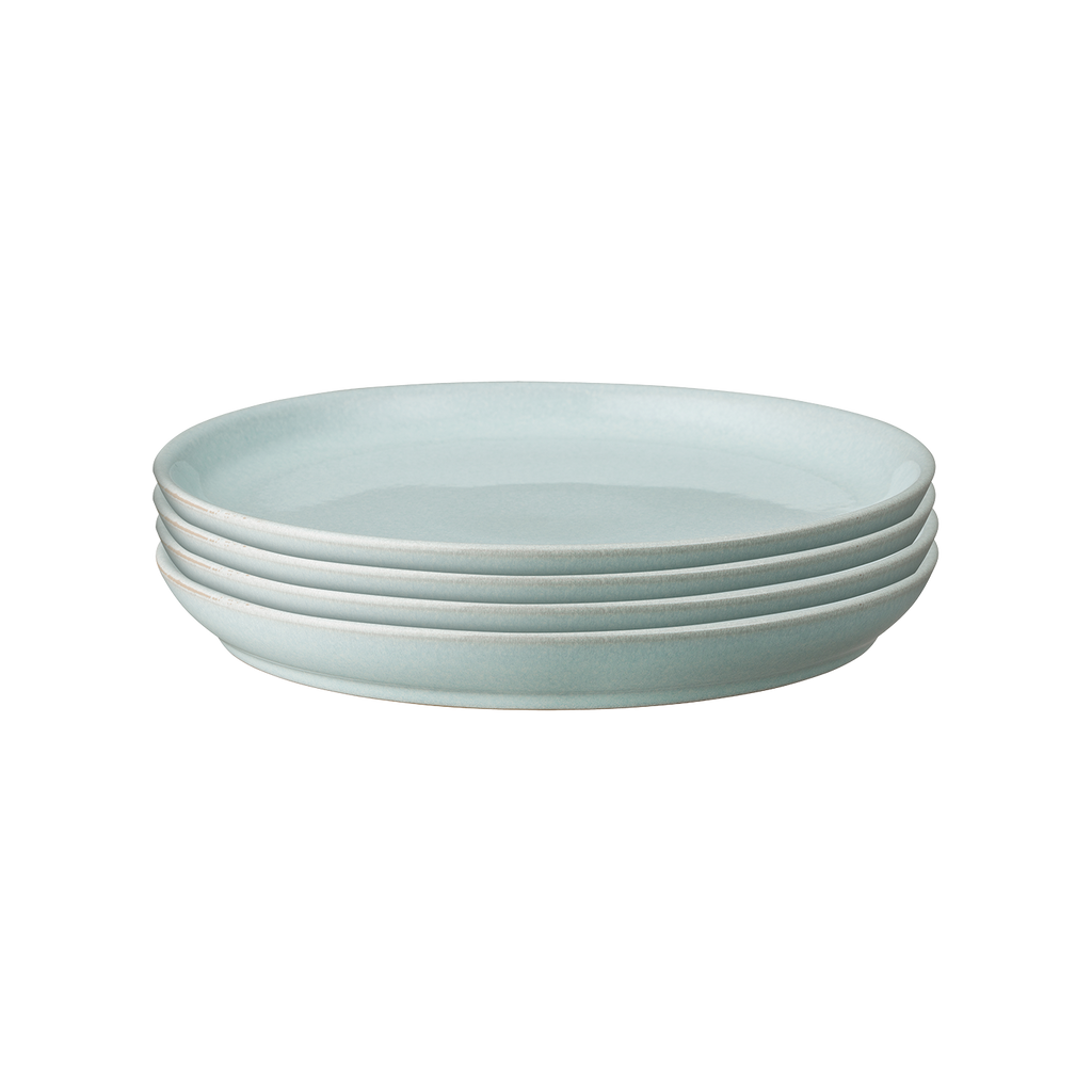Elements Jade Light Green Coupe Dinner Plates - Set Of 4