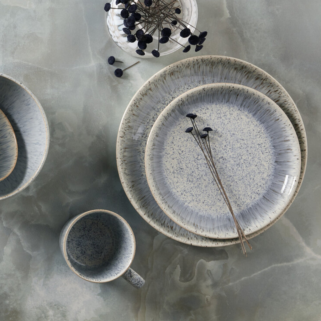 Halo Speckle Coupe Medium Plates - Set Of 4