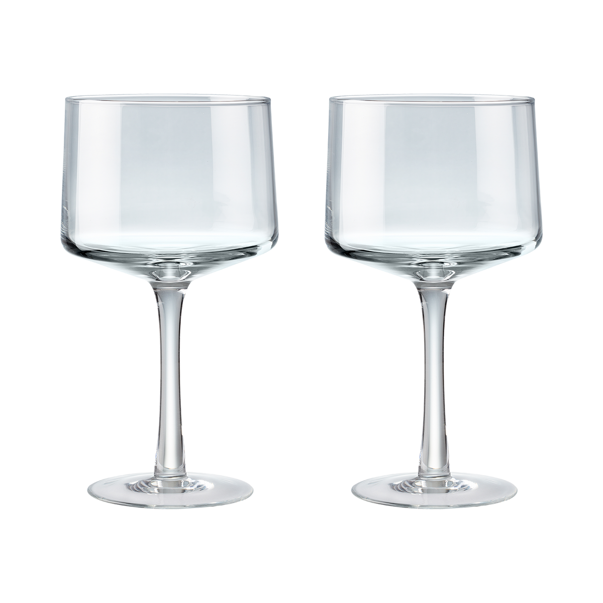 Contemporary Clear Gin Glass - Set Of 2