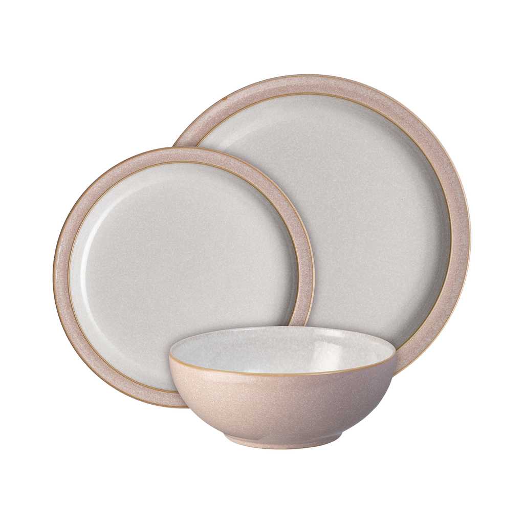 Elements Sorbet Pink 12 Piece Dinner Set