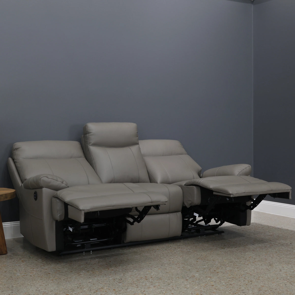 Seymour Electric Sofa Mocha Leather