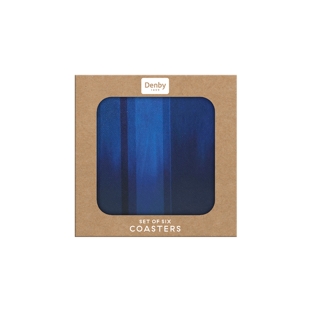 Colours Blue Coasters - Set Of 6