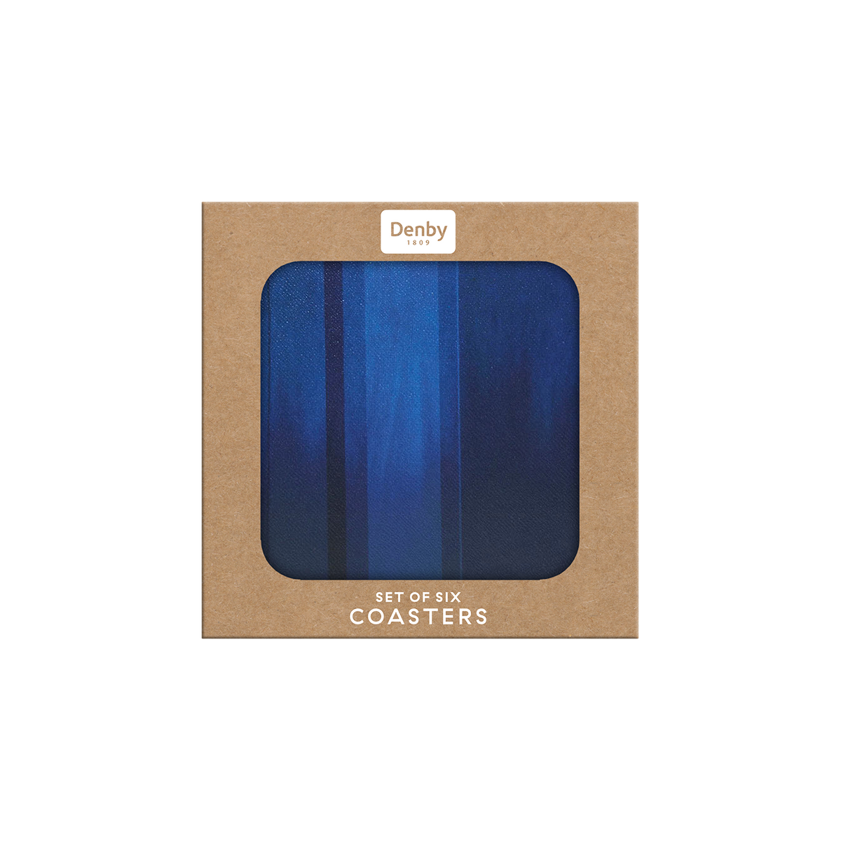 Colours Blue Coasters - Set Of 6