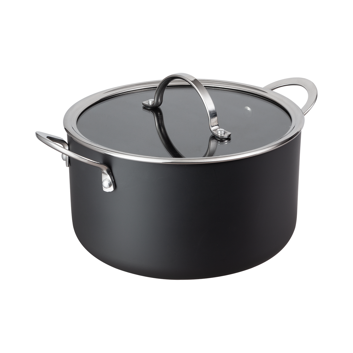 Hard Anodised 24cm Casserole Induction Base (with lid)