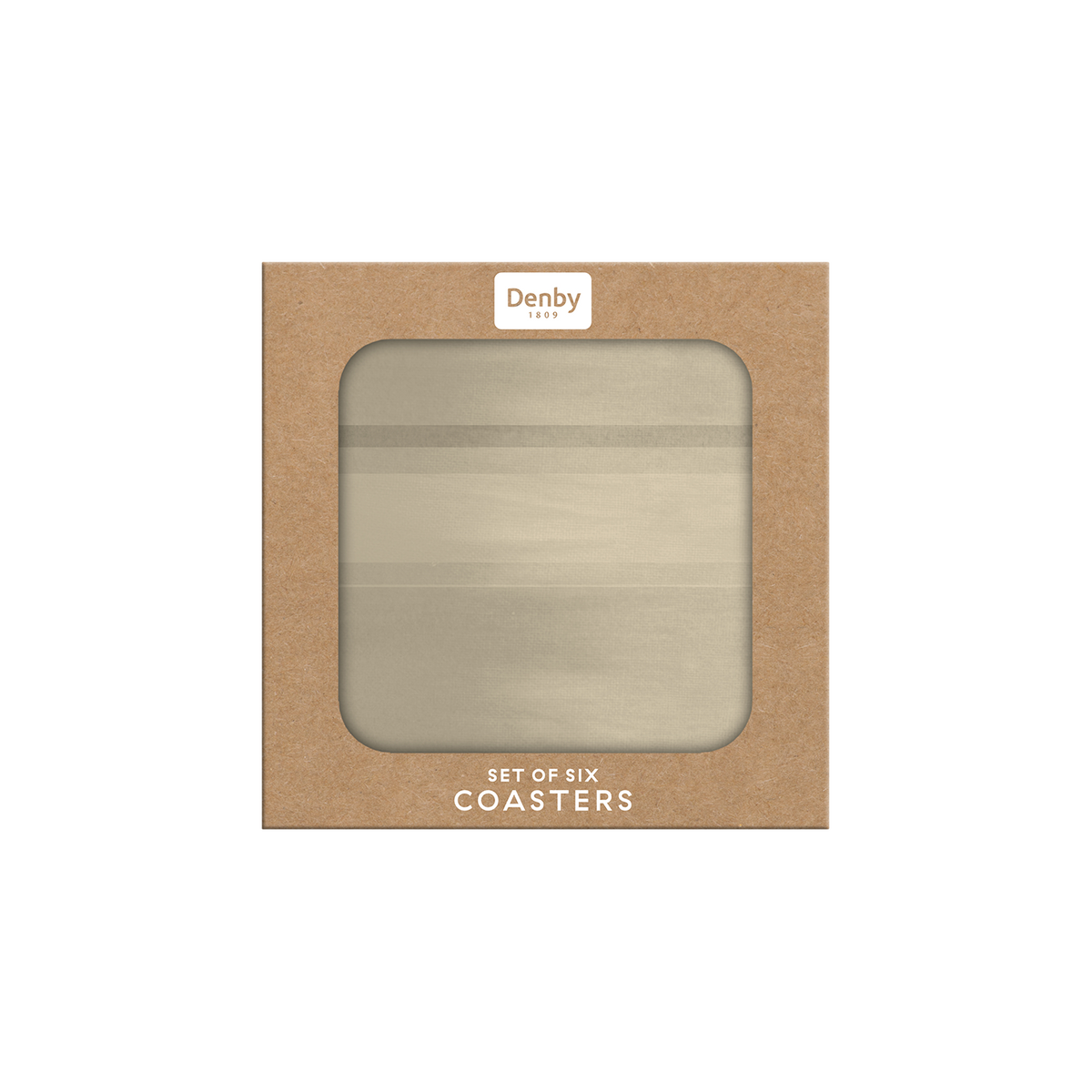 Colours Natural Coasters - Set Of 6