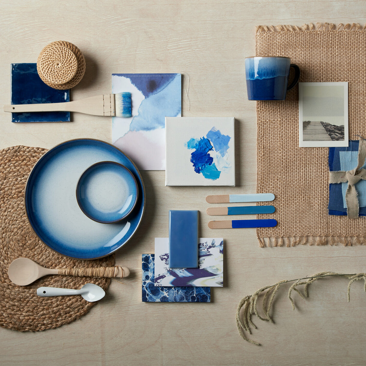 Blue Haze Coupe Dinner Plates - Set Of 4