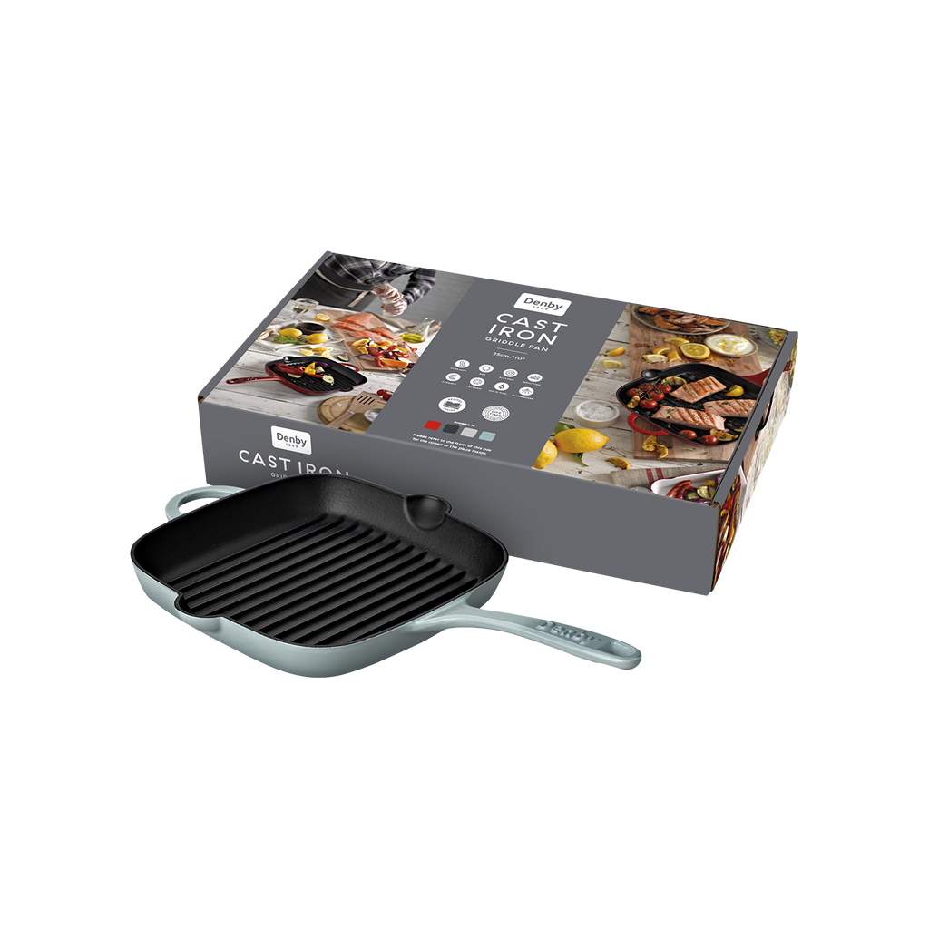 Denby Pavilion Cast Iron 25Cm Griddle Pan