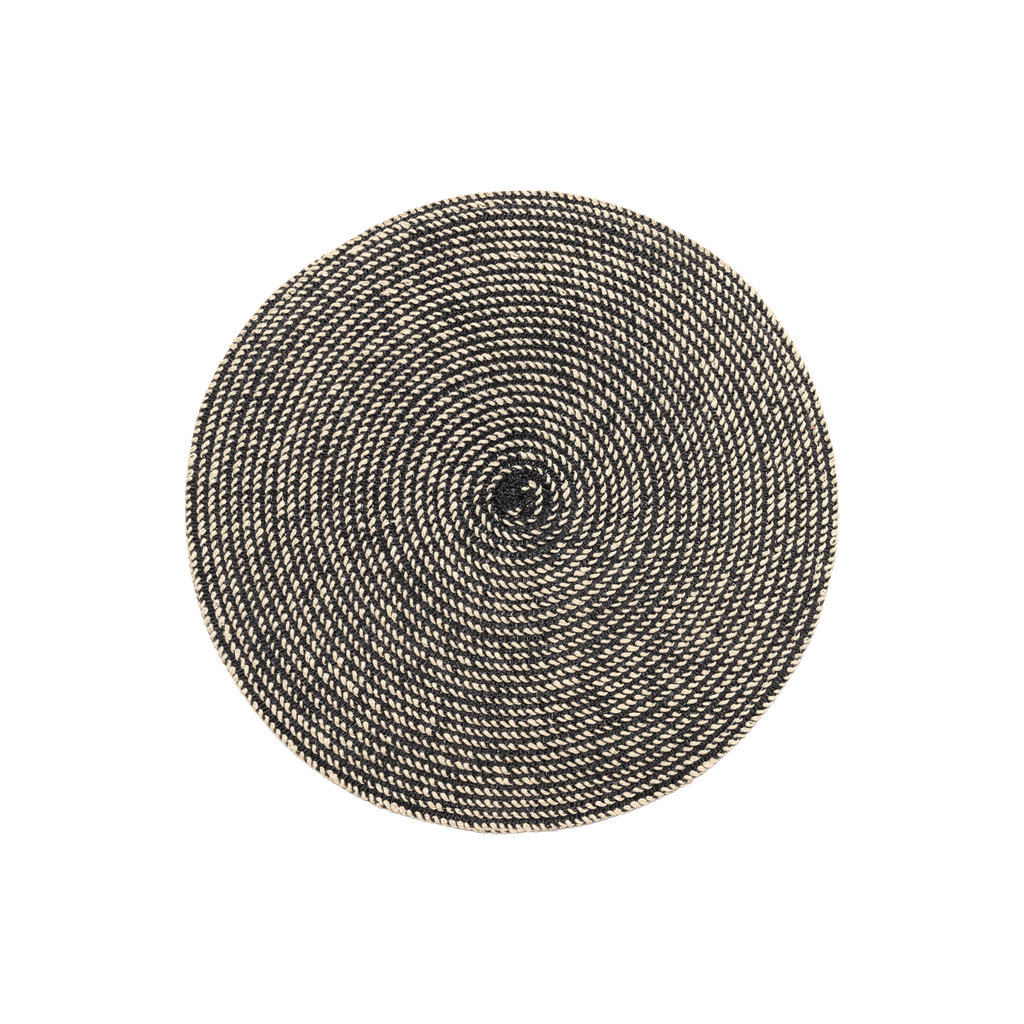 Denby Black Cotton Set Of 4 Placemats