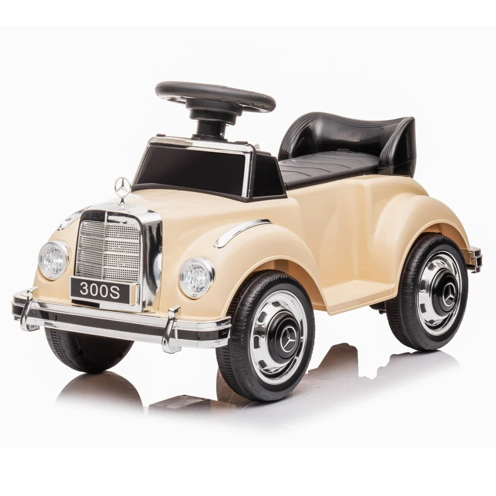 Licensed Vintage 6V Mercedes Benz 300S 1 Seater Mini Kids Ride On Car