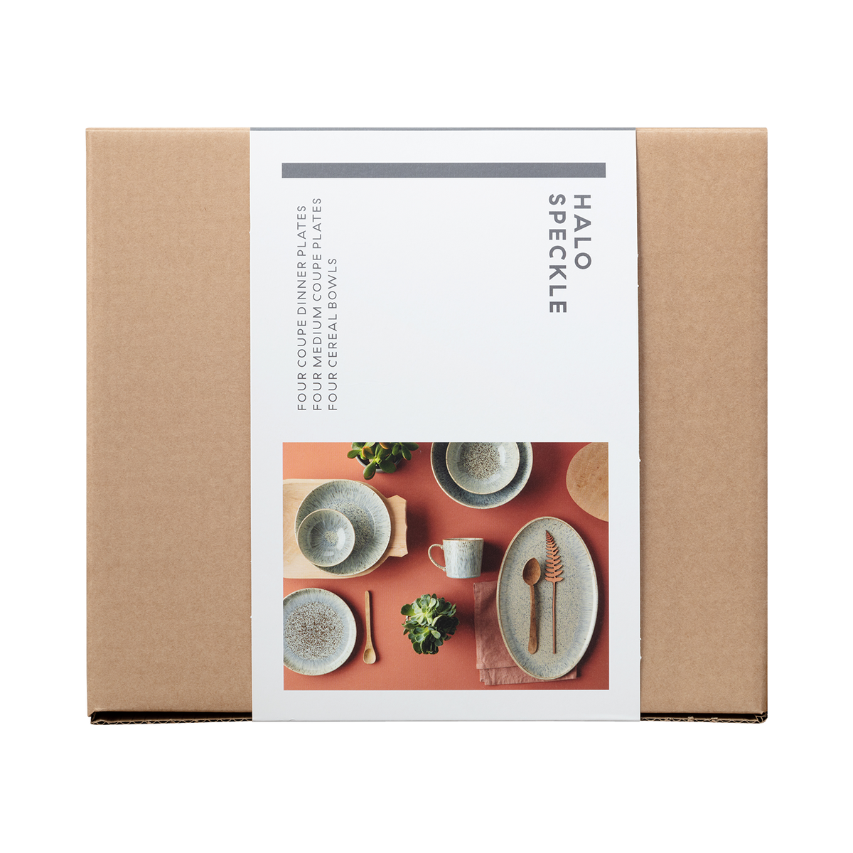 Halo Speckle Coupe 12 Piece Dinner Set