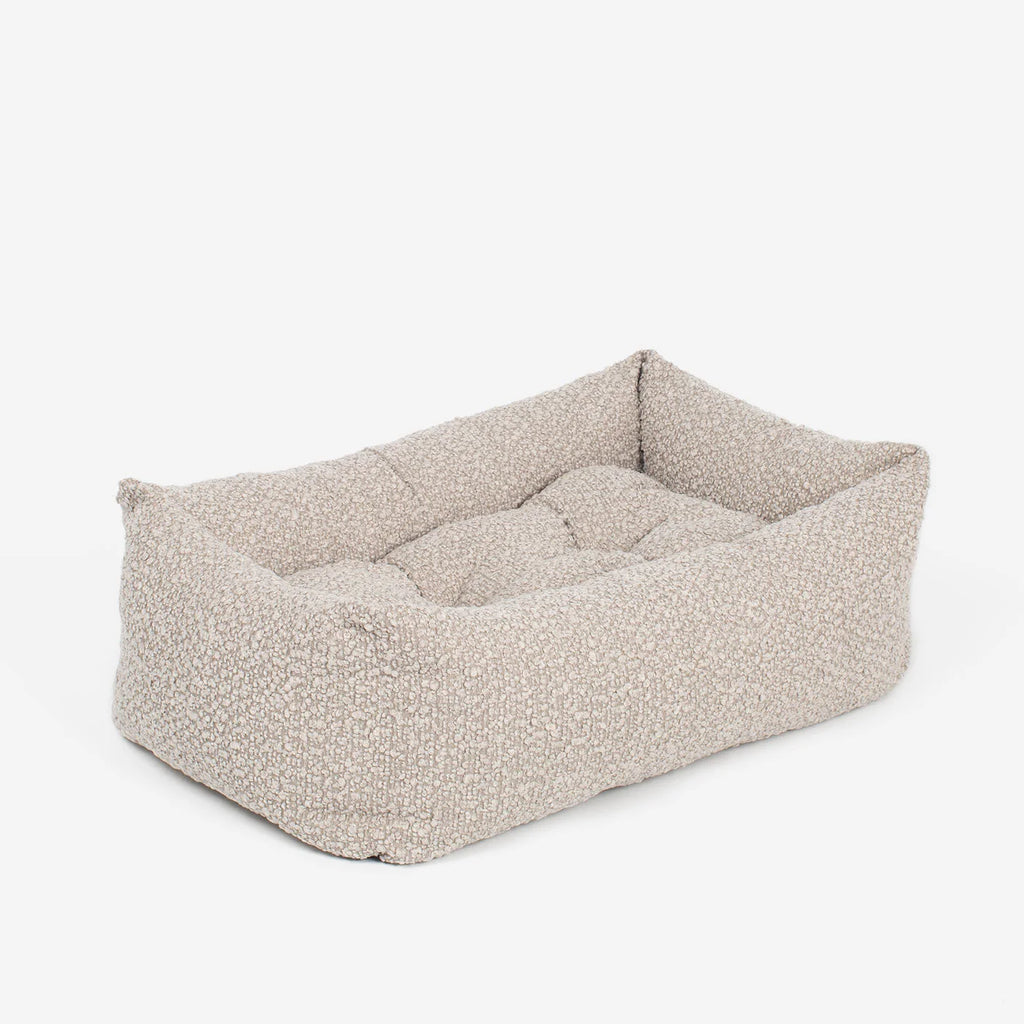 Cozy & Calming Puppy Cage Bed In Mink Boucl