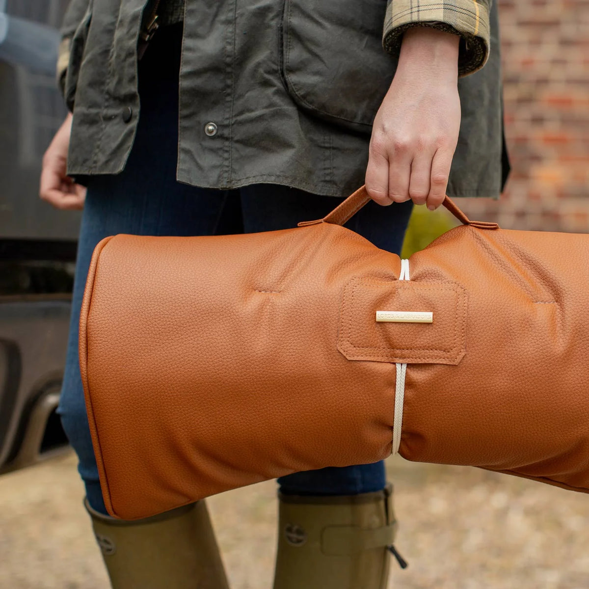 Travel Mat in Ember Rhino Faux Leather