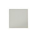 Natural Faux Leather Coaster - Set Of 4