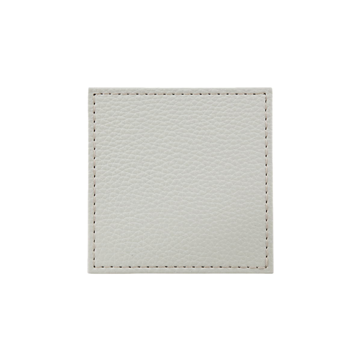 Natural Faux Leather Coaster - Set Of 4
