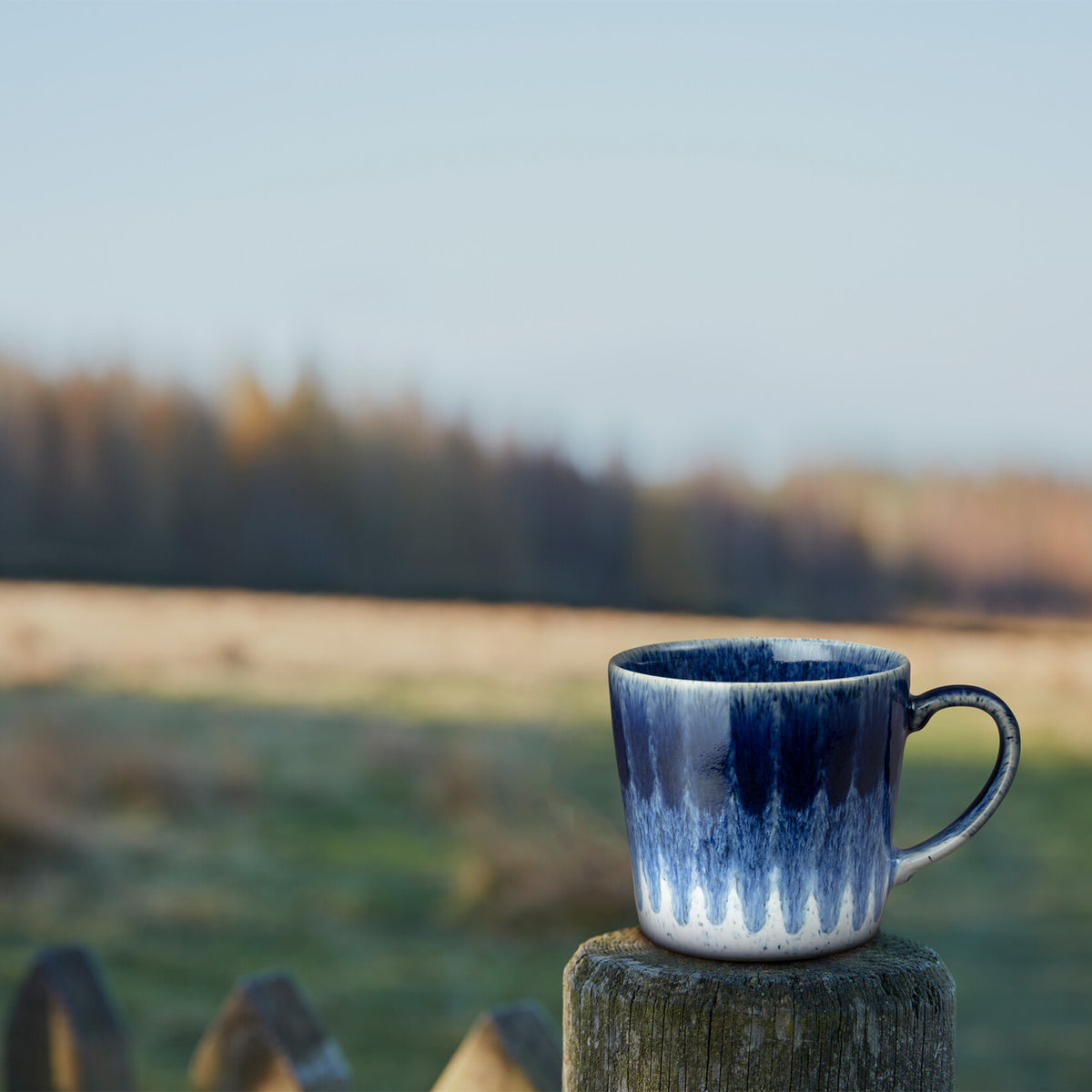 Studio Blue Accent Mugs - Set Of 2