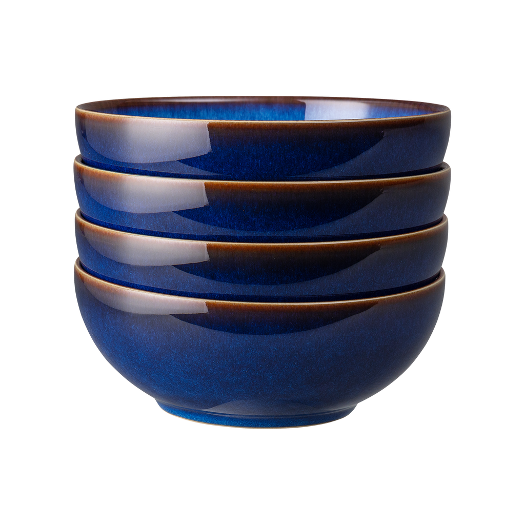 Blue Haze Coupe Cereal Bowls - Set Of 4