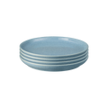 Elements Blue Coupe Medium Plates - Set Of 4