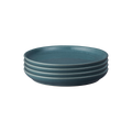 Elements Jade Dark Green Coupe Medium Plates - Set Of 4