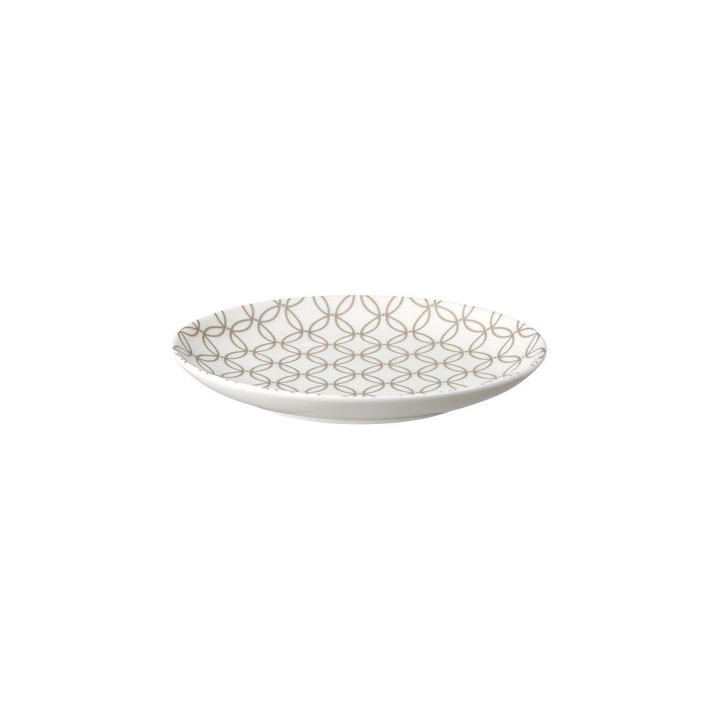 Modern Deco Small Plate Gold Accent