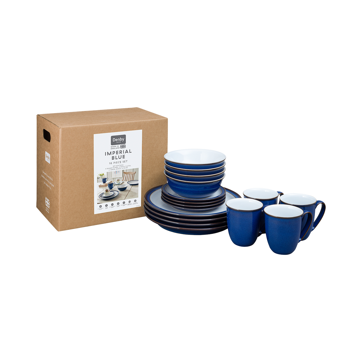 Imperial Blue 16 Piece Dinner Set