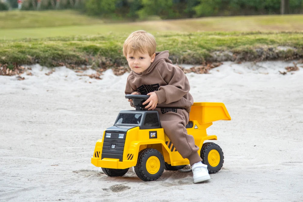 2026 6V Licensed CAT Dump Truck Kids Ride On Electric Truck