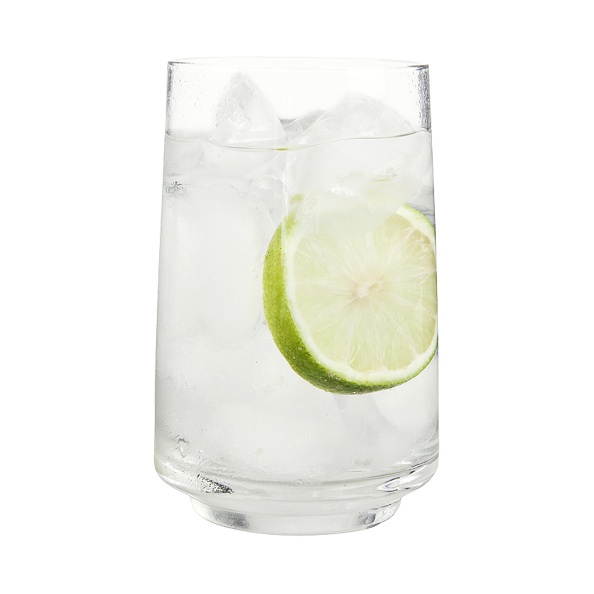 Contemporary Clear Large Tumblers - Set Of 2