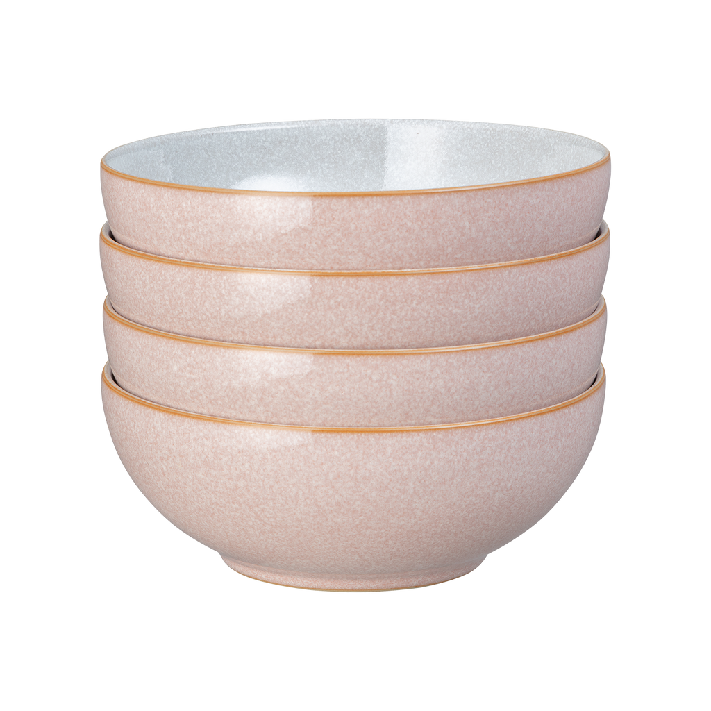 Elements Sorbet Pink Cereal Bowl Set - Set Of 4