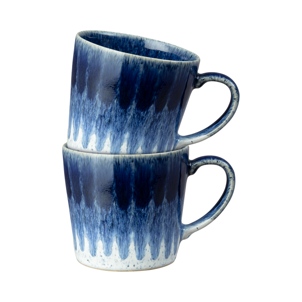 Studio Blue Accent Mugs - Set Of 2