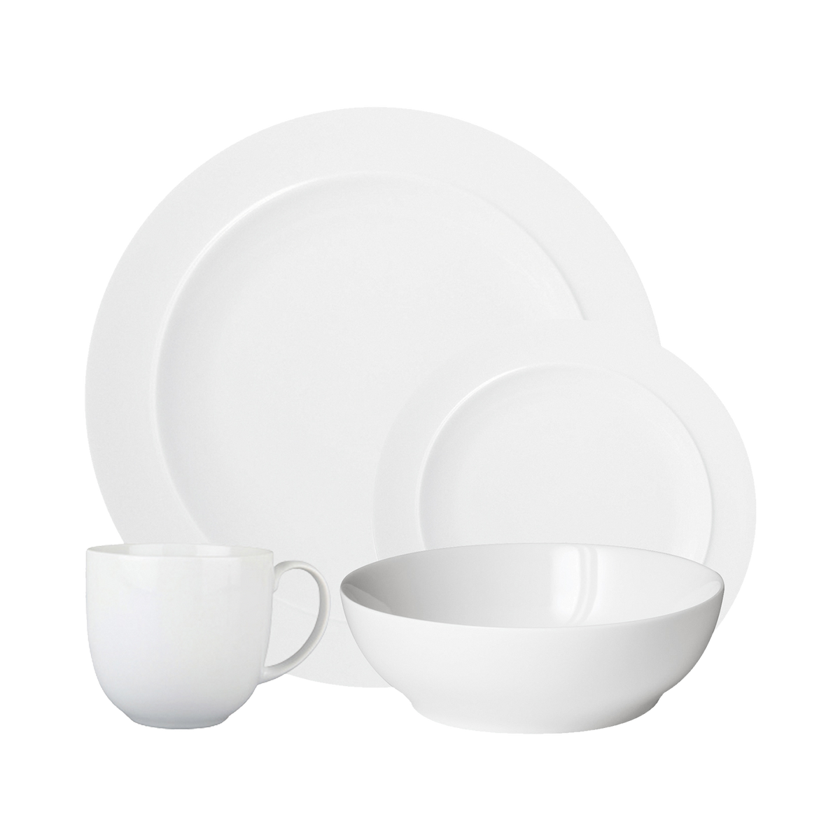 White By Denby 4 Piece Dinner Set