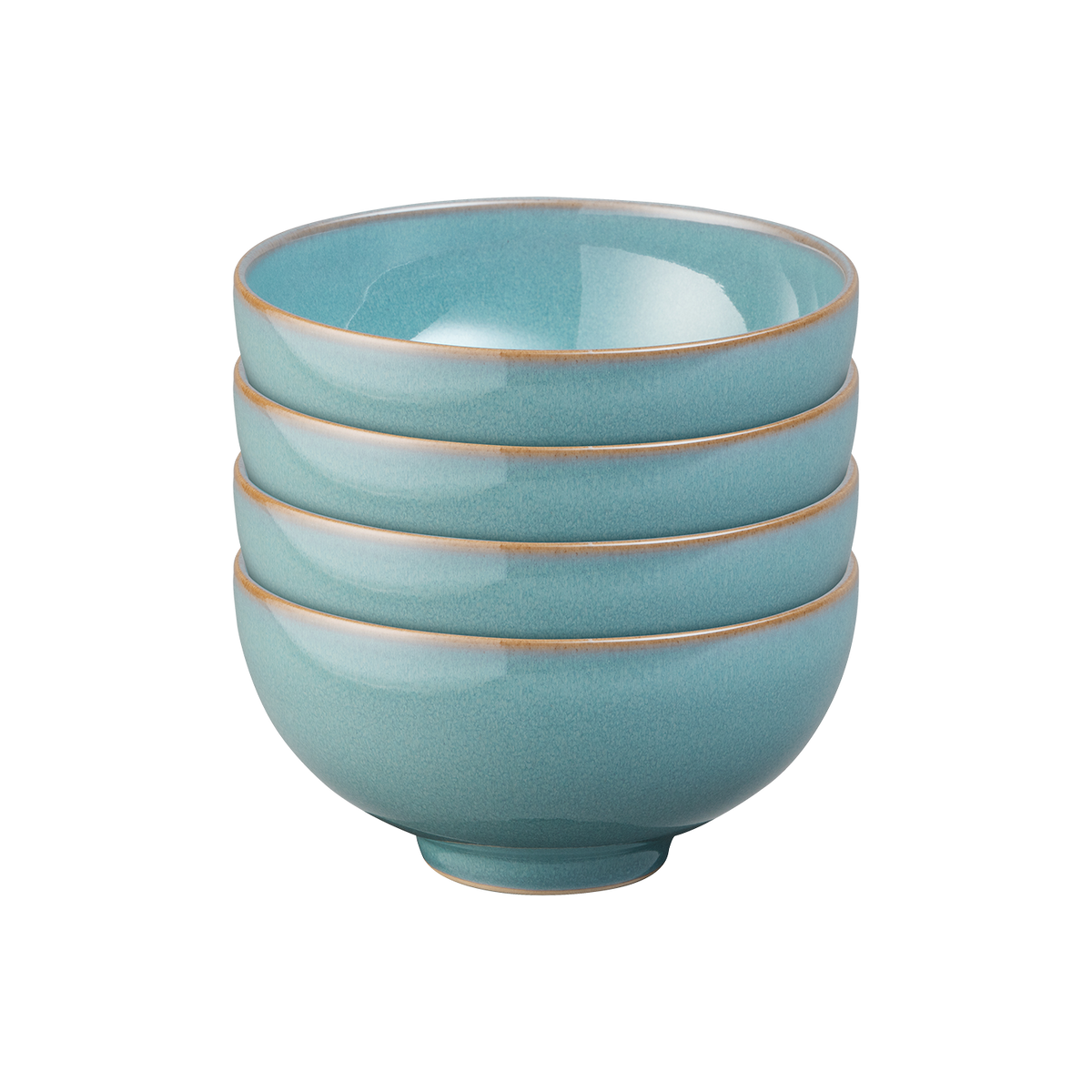 Azure Coupe Rice Bowls - Set Of 4