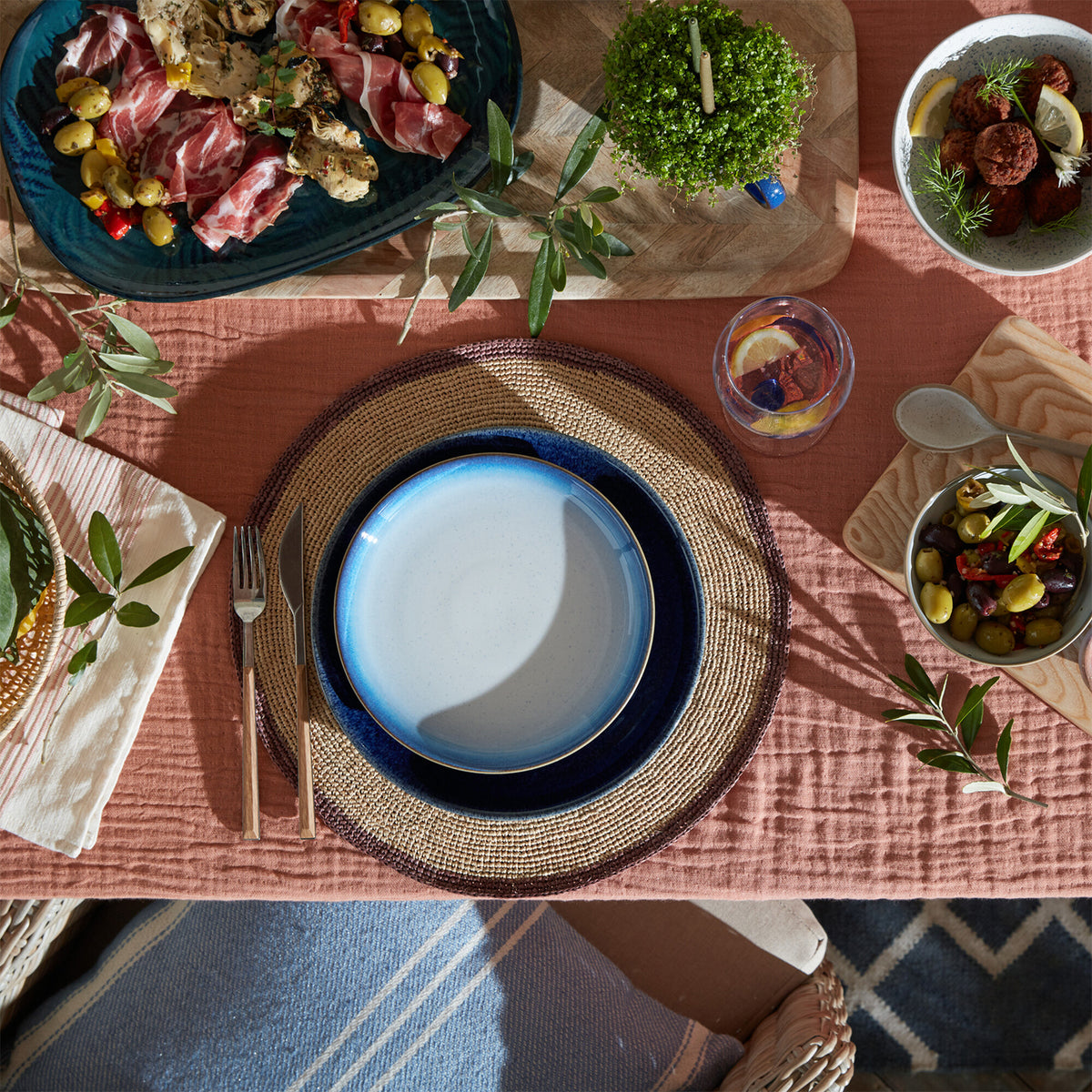 Blue Haze 12 Piece Dinner Set